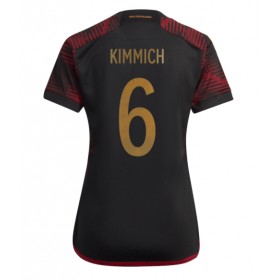 Jalkapallo Pelipaidat/Peliasut Saksa Joshua Kimmich 6 Naisten Vieraspelipaita Mm-Kisat 2022